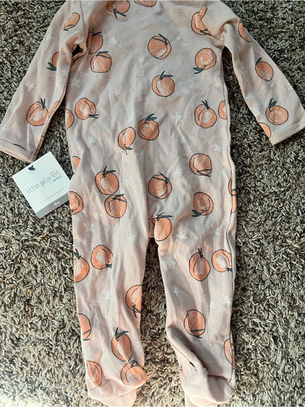 Little Planet by Carters NWT peach sleeper